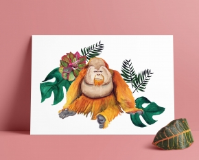 gallery/orangutan watercolor 2
